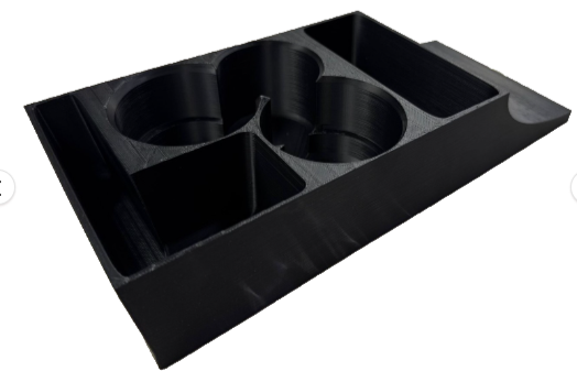 "Triple Sip Commander" Becherhalter Cupholder Getränkehalter für Mercedes S123 W123 C123 Mittelkonsole