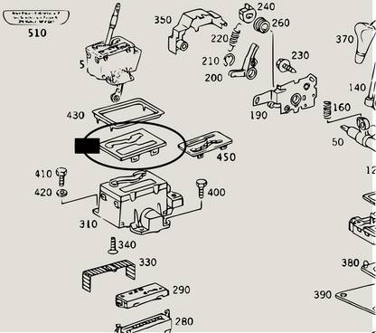 Cover für Wählhebel Schaltkulisse Mercedes W463 G500L G320 AMG A1632670188