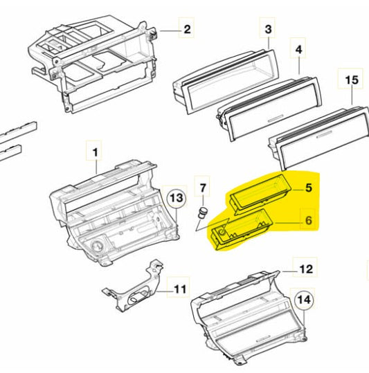 "Double-C" 2x USB-C Aschenbecher Einsatz Ablage statt Ascher vorne für BMW E46 3er