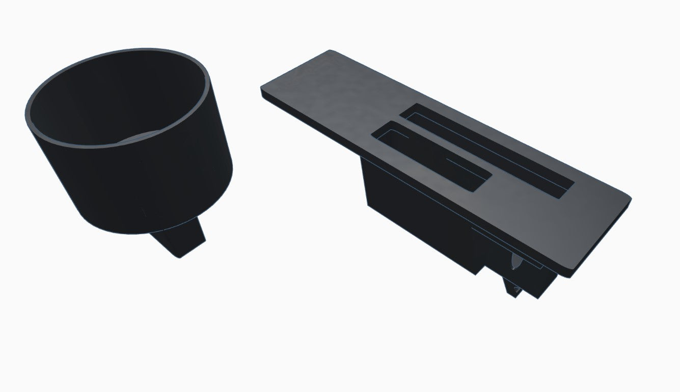 "Pour-tion Control" Handyhalter Becherhalter Ablagefach Smartphonehalter für Porsche 911 997