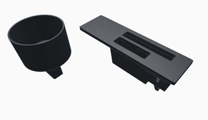 "Pour-tion Control" Handyhalter Becherhalter Ablagefach Smartphonehalter für Porsche 911 997