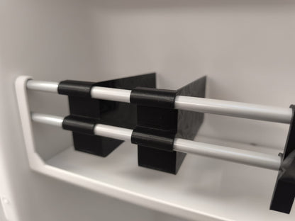 "Bubble-Box" Trenner für das Badregal beim VW Crafter Grand California