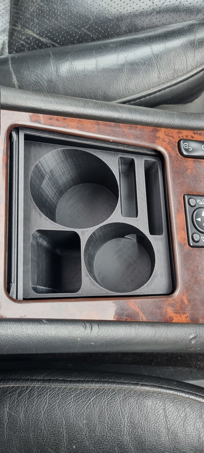 "Cup ’n’ Call" Mittelkonsolen-Einsatz Mercedes W163 ML Becher- & Smartphone-Halterung Organizer