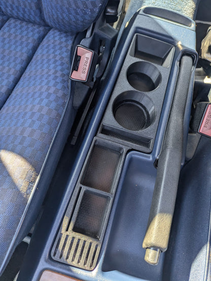 "Cup-n-Stuff" Cupholder & Ablagefächer in Mittelkonsole für Mercedes Benz W201 190E