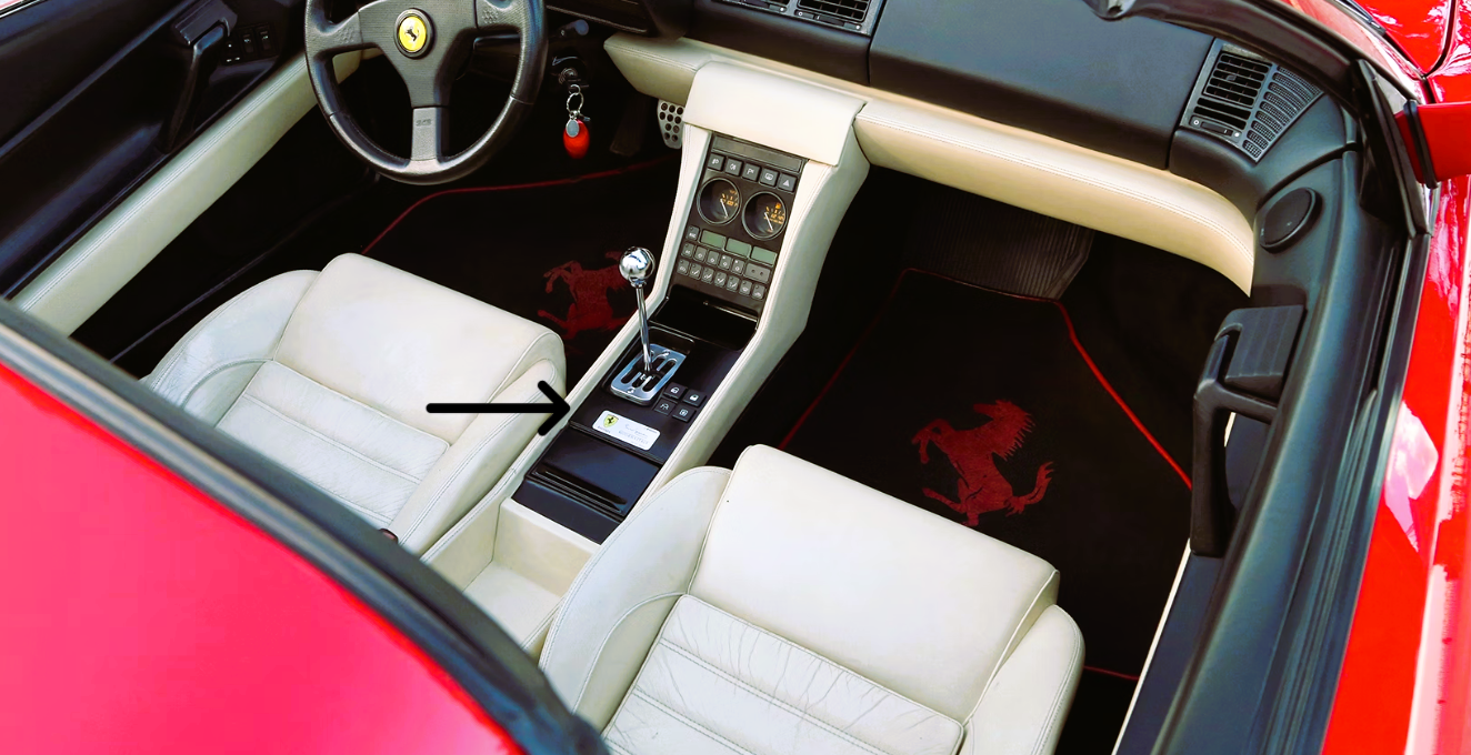 Für Ferrari 348 tunnel gear shift plate cover frame OEM 147111 TB TS GTB GTS