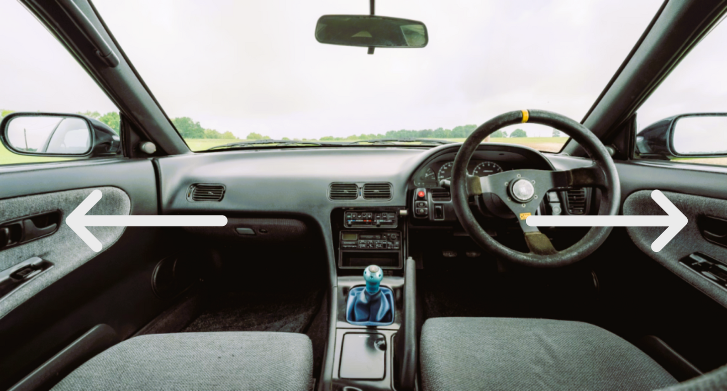 Türgriffschalen Schalen für Nissan Silvia S13 180SX Kappen Deckel Cover Frame