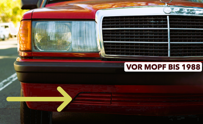 Abdeckung Abschleppöse für Mercedes W201 190E OEM+ 4989527866 VorMopfCover Kit