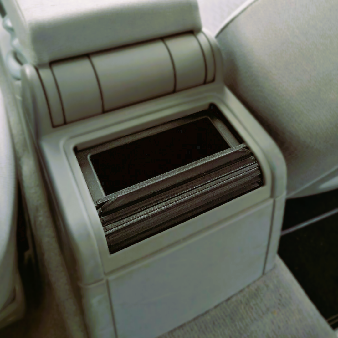 "Slide-n-Hide" Aschenbecherdeckel Rollo Gleitrollo Deckel für BMW E46 Coupe Cabrio Limo hinten