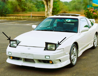 Abdeckungen Blende Scheinwerfer Nissan Silvia S13 180SX 26045-40F00 26095-40F00