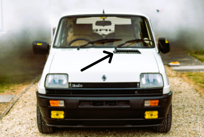 Motorhaube Lufteinlass für Renault R5 R12 Gordini Turbo 7700549452 Hutze Luft OE