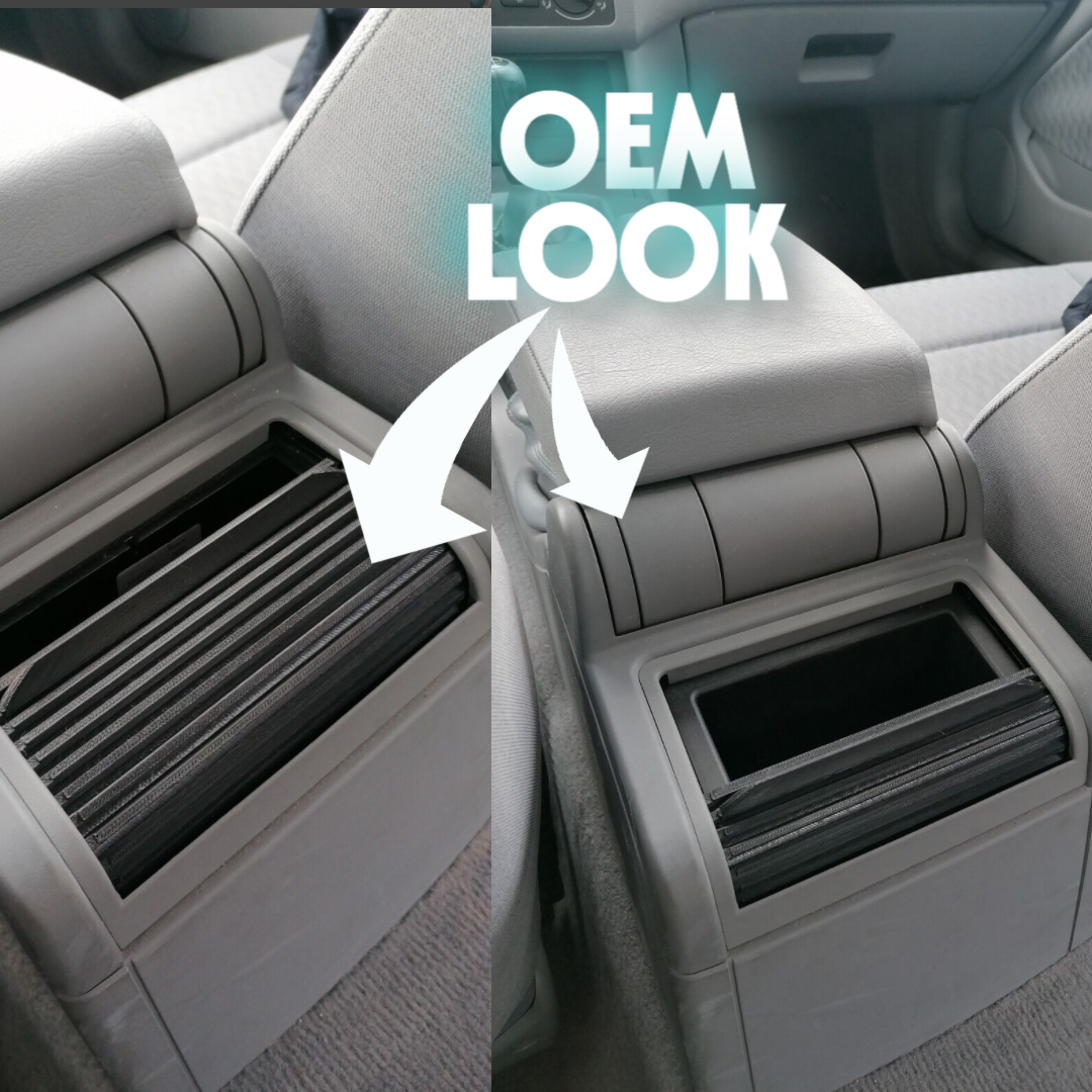 "Slide-n-Hide" Aschenbecherdeckel Rollo Gleitrollo Deckel für BMW E46 Coupe Cabrio Limo hinten