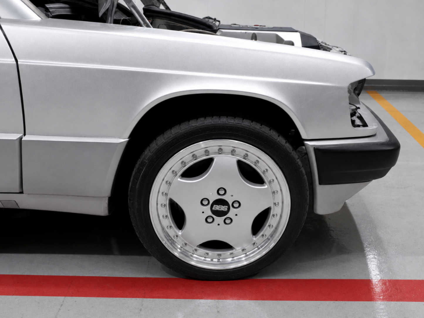 "Fat-Baby-Benz" Kotflügelverbreiterungssatz Fender für Mercedes Benz W201 W202 W124 AMG +5mm Set
