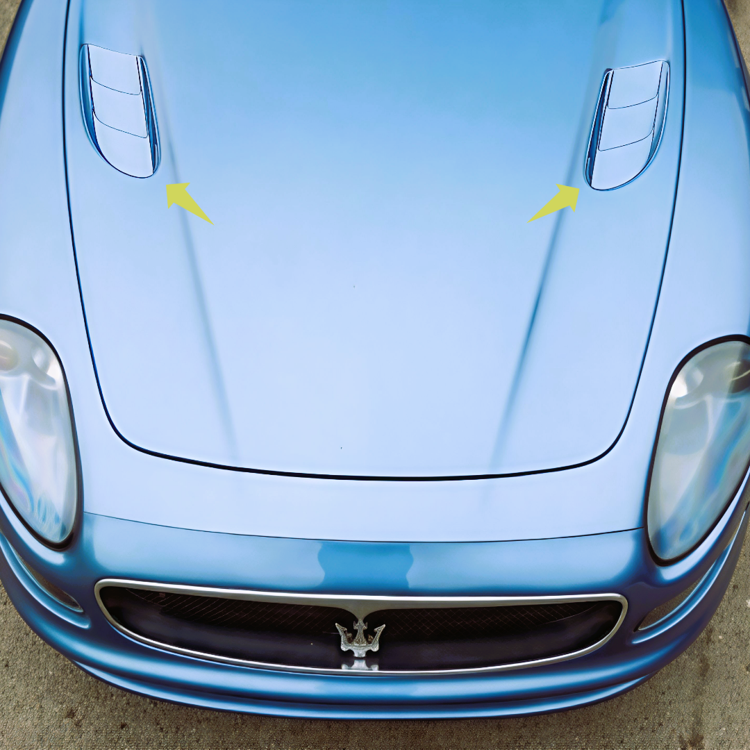 "HoodVents" Luftauslässe Motorhaube für Maserati 3200GT V8 Turbo Coupe Cabrio Cambiocorsa