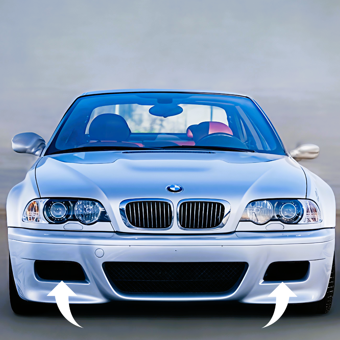 "BrakeBreeze" Set für Bremskühlung Luftführung Bremse vorne Stoßstange BMW E46 M3 M-Paket