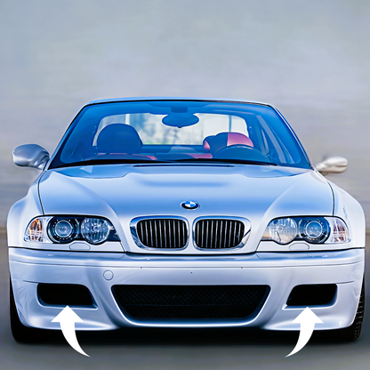 "BrakeBreeze" Set für Bremskühlung Luftführung Bremse vorne Stoßstange BMW E46 M3 M-Paket