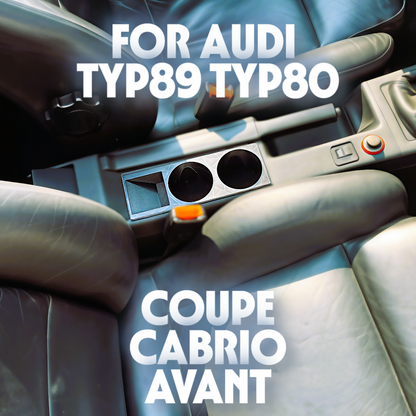 "Sip-n-Stash" Becherhalter Cupholder Getränkehalter für Audi 80 90 B3 B4 Typ89 Cabrio Coupe S2