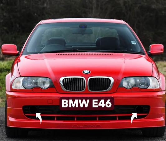 "BrakeBreeze" Luftführung Bremsenkühlung für BMW E46 ohne M Paket Trichter Set Brake Cooling