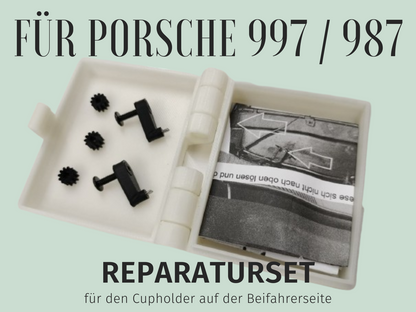 "Sip Saver Repair Pack" Reparatursatz Set Cupholder für Porsche 997 997.1 997.2 Carrera Getränkehalter