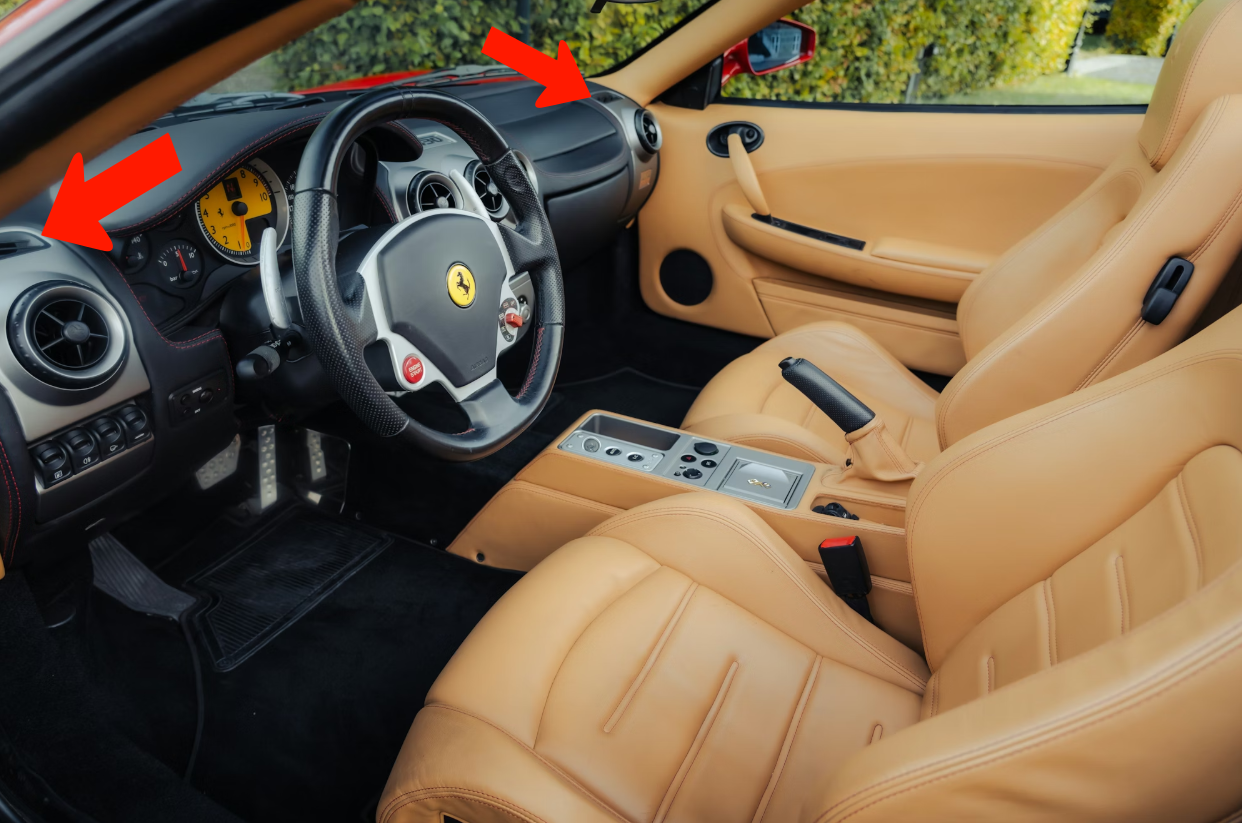 Lüfterdüse Einsatz Air Vent für Ferrari F430 Rechts Links Set Nachfertigung Düse