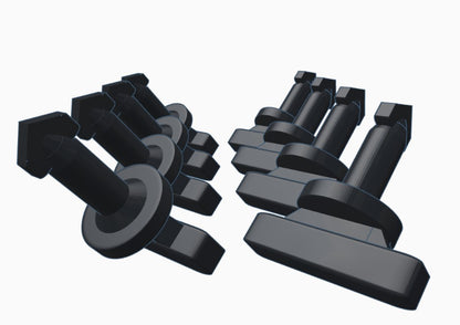 "The Maserati Snap Pack" Satz Verschlüsse Motorraum Abdeckungen  für Maserati 4200 GT V8 Coupe Cabriolet