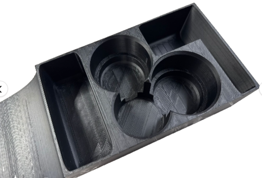 "Triple Sip Commander" Becherhalter Cupholder Getränkehalter für Mercedes S123 W123 C123 Mittelkonsole