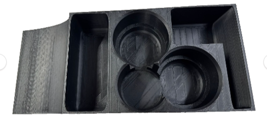 "Triple Sip Commander" Becherhalter Cupholder Getränkehalter für Mercedes S123 W123 C123 Mittelkonsole