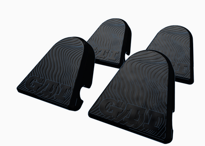 "Rabbit-Hole-Cover" Abdeckungen für die Gurthalter beim Golf 1 MK1 mit "GTi" Schriftzug