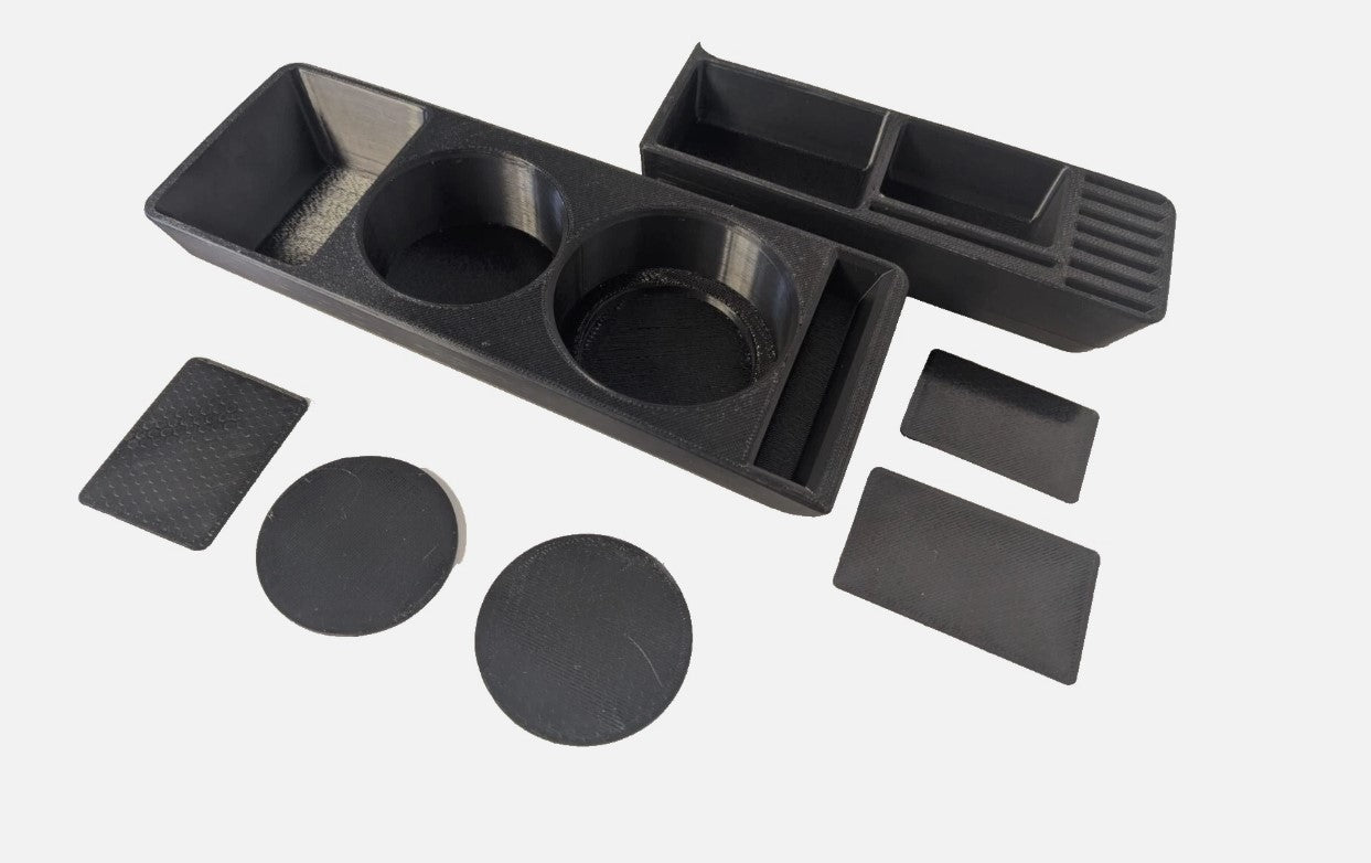 "Cup-n-Stuff" Cupholder & Ablagefächer in Mittelkonsole für Mercedes Benz W201 190E