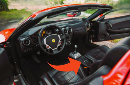 Ashtray-Upgrade für Ferrari F430 F360 mit Batterieanzeige und 2x USB-C