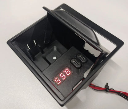 Ashtray-Upgrade für Ferrari F430 F360 mit Batterieanzeige und 2x USB-C