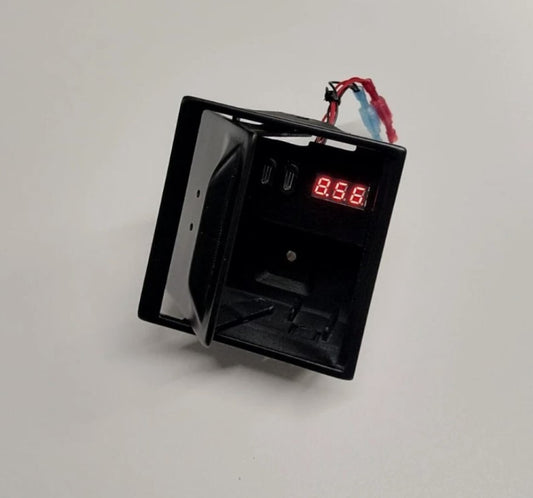 Ashtray-Upgrade für Ferrari F430 F360 mit Batterieanzeige und 2x USB-C