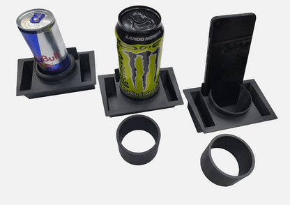 Cupholder Varianten für den Porsche 944 anstelle des Aschenbechers
