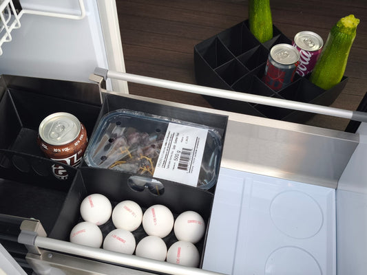 "Fridge Tetris" Organizer für VW Volkswagen Crafter Grand California GC600 GC680 Back