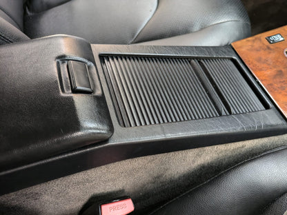 "Slide-n-Hide" Zweiteiliges Rollo für Mercedes R129 SL320 500 73 500SL 300SL Mittelkonsole Jalousie schwarz