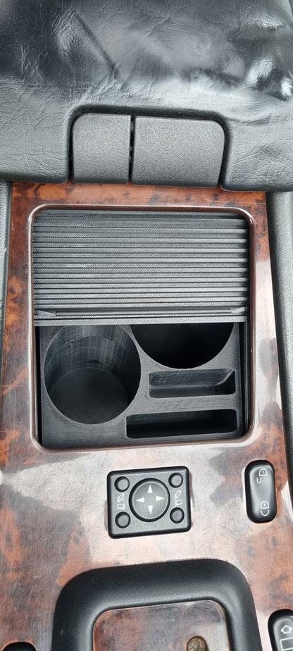 "Cup ’n’ Call" Mittelkonsolen-Einsatz Mercedes W163 ML Becher- & Smartphone-Halterung Organizer