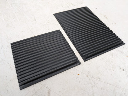 "Slide-n-Hide" Zweiteiliges Rollo für Mercedes R129 SL320 500 73 500SL 300SL Mittelkonsole Jalousie schwarz