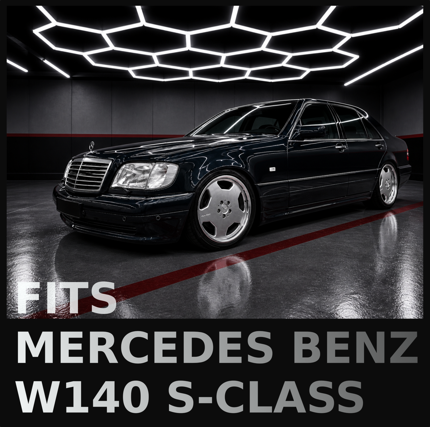 "Fat-Baby-Benz" Kotflügelverbreiterungssatz Fender für Mercedes Benz W201 W202 W124 AMG +5mm Set