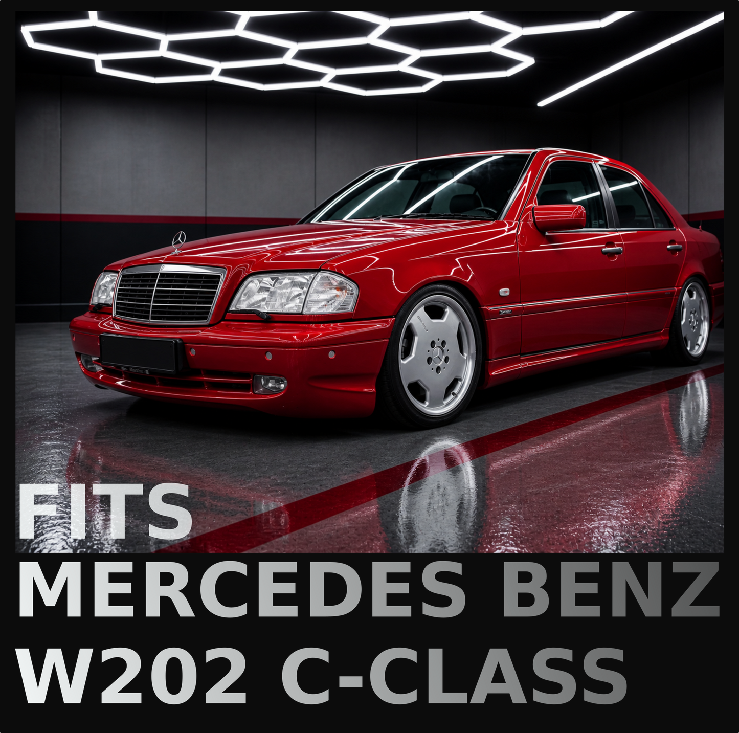 "Fat-Baby-Benz" Kotflügelverbreiterungssatz Fender für Mercedes Benz W201 W202 W124 AMG +5mm Set