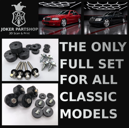 "Fat-Baby-Benz" Kotflügelverbreiterungssatz Fender für Mercedes Benz W201 W202 W124 AMG +5mm Set