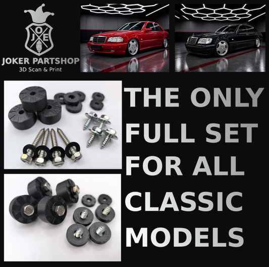 "Fat-Baby-Benz" Kotflügelverbreiterungssatz Fender für Mercedes Benz W201 W202 W124 AMG +5mm Set