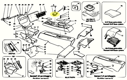 Für Ferrari 360 F430 550 Aschenbecher Einsatz Youngtimer Ersatz 67505800 OEM+