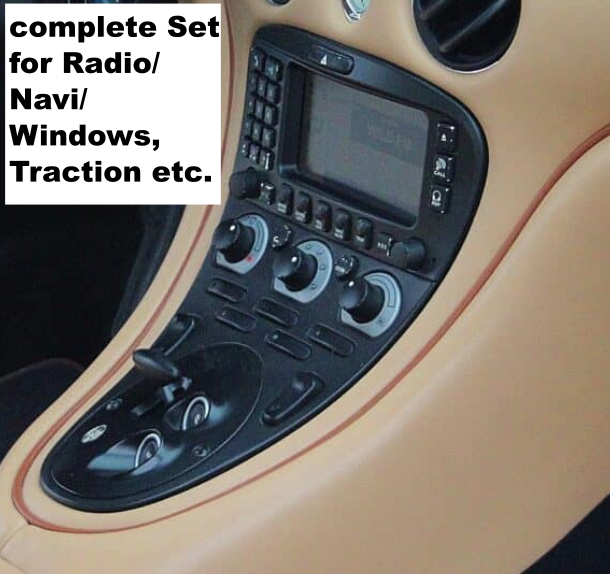 "StickyStopper" Sticky Buttons Reparatur Set Aufkleber Klimabedienung Radio für Maserati 4200GT 3200GT