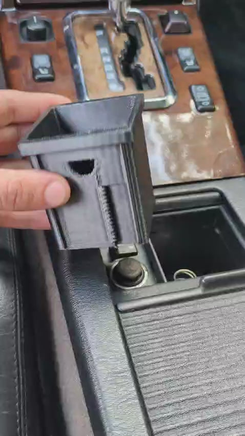 "Stash-n-Hide" Ablagefach Ersatz für Aschenbecher Mercedes R129 SL320 SL500 Mittelkonsole