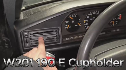 "Automatic Latte Ventilator" Ausfahrender Getränkehalter in Lüfterdüse für Mercedes Benz W201 190E