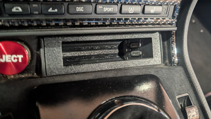 "Double-C" 2x USB-C Aschenbecher Einsatz Ablage statt Ascher vorne für BMW E46 3er
