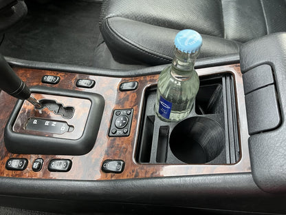 "Cup ’n’ Call" Mittelkonsolen-Einsatz Mercedes W163 ML Becher- & Smartphone-Halterung Organizer